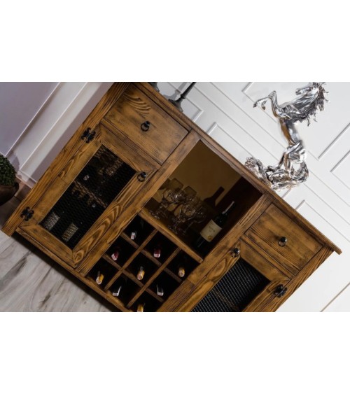 Armoire de rangement- buffet haut BIG BAR 137 x 100 cm bois