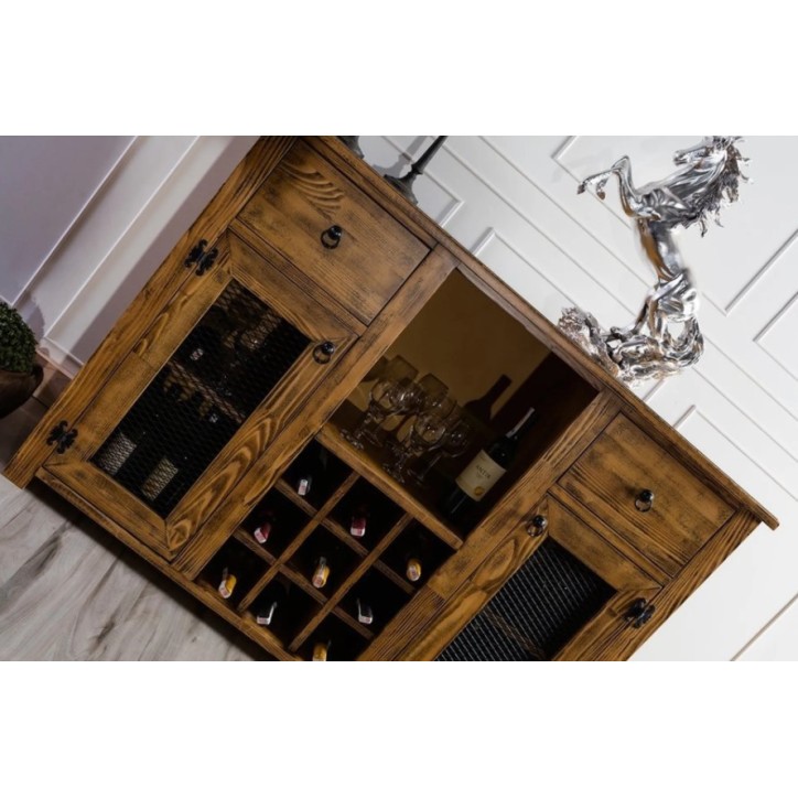 Armoire de rangement- buffet haut BIG BAR 137 x 100 cm bois