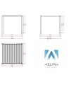 Pergola Anna 4x3m en aluminium avec 1 store