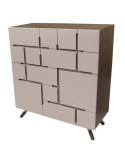 Armoire de rangement CROSSWORD 114 cm noyer