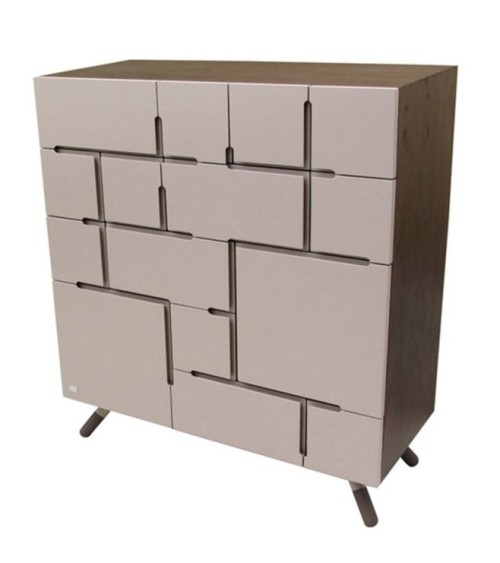 Armoire de rangement CROSSWORD 114 cm noyer