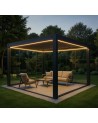 Pergola/Veranda Diane en verre 3x4m en aluminium