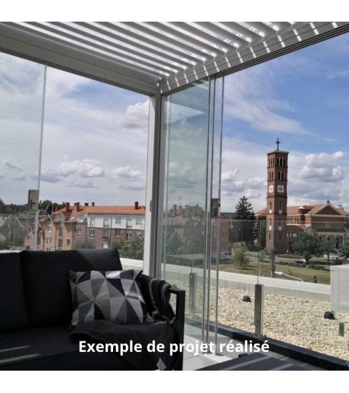 Pergola/Veranda Diane en verre 3x4m en aluminium