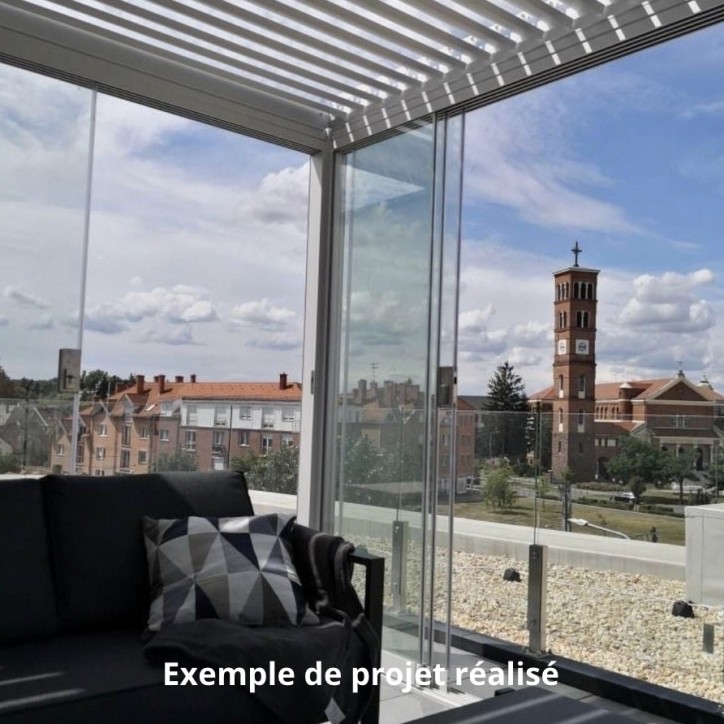 Pergola/Veranda Diane en verre 3x4m en aluminium