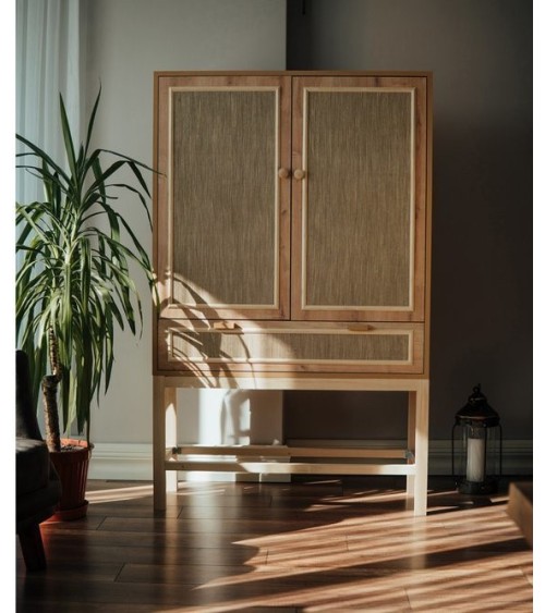 Armoire de rangement polyvalente MINIME 100 cm bois