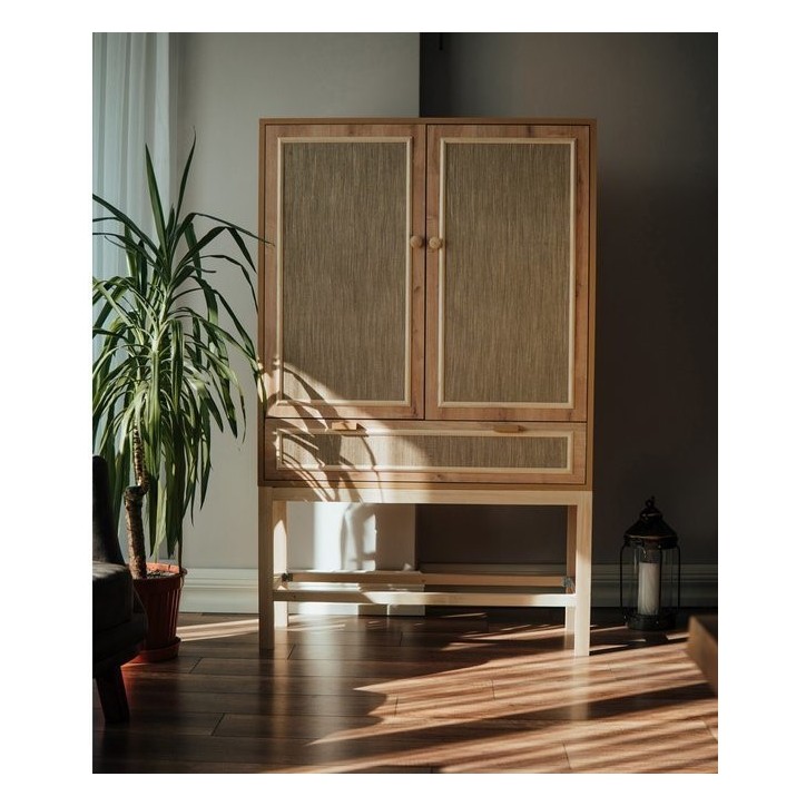 Armoire de rangement polyvalente MINIME 100 cm bois