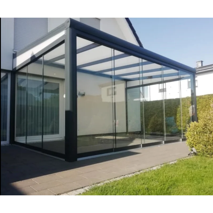 Veranda Genova 3x4x2.8m - en verre et en aluminium