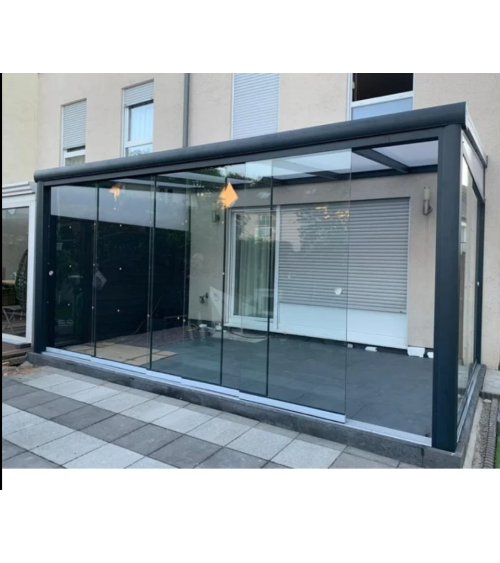 Veranda Genova 3x4x2.8m - en verre et en aluminium