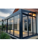 Veranda Genova 6x3x2.8m - en verre et en aluminium