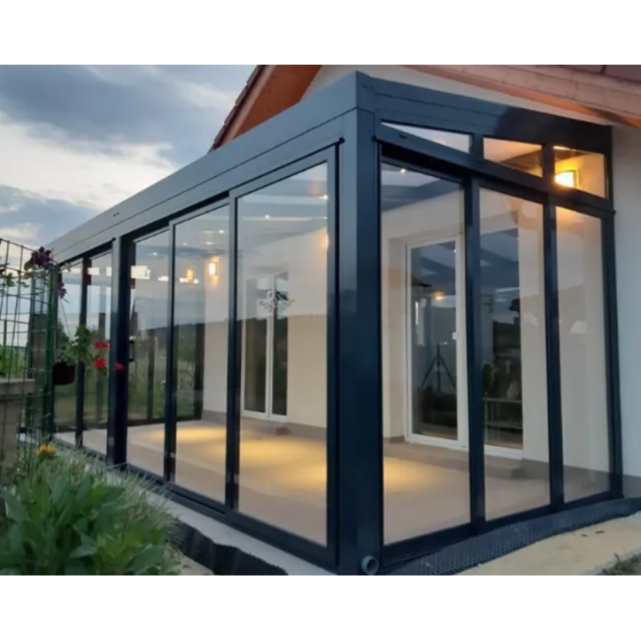 Veranda Genova 6x3x2.8m - en verre et en aluminium