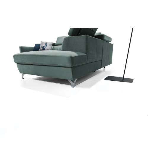 Canapé d'angle convertible MAROZZO 265 x 225 cm en plusieurs couleurs