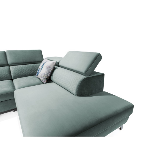 Sofá rinconera convertible MAROZZO 265 x 225 cm en varios colores