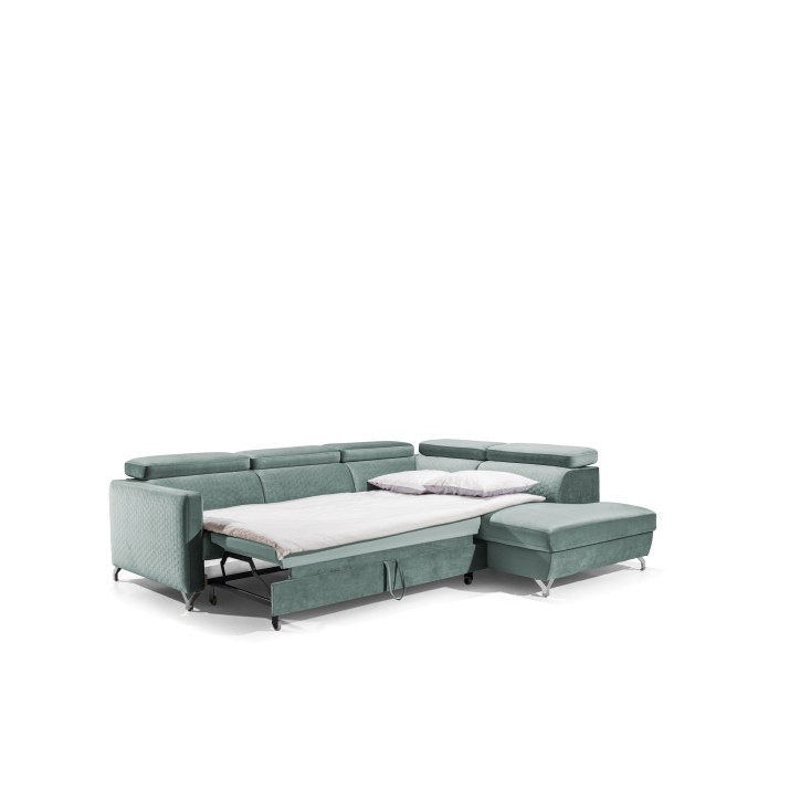 Sofá rinconera convertible MAROZZO 265 x 225 cm en varios colores