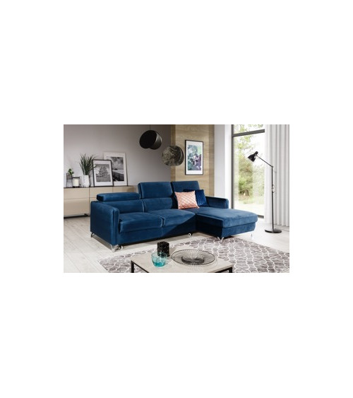 Divano angolare trasformabile MAROZZO 265 x 225 cm in vari colori