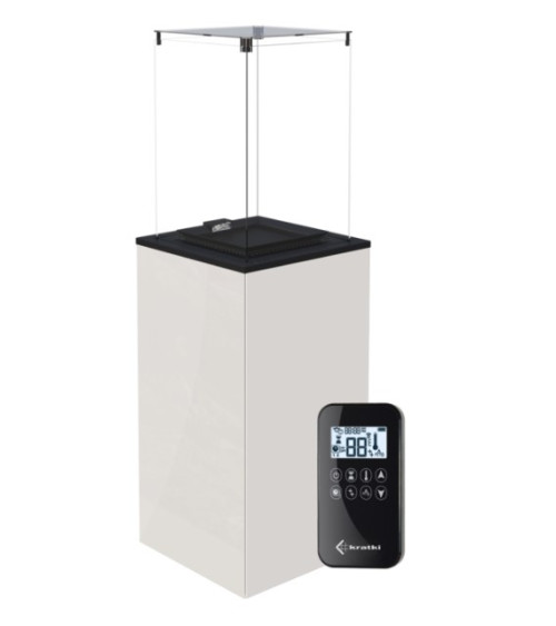 CHAUFFAGE EXTÉRIEUR À GAZ PATIO MINI BLANC - AUTOMATIC
