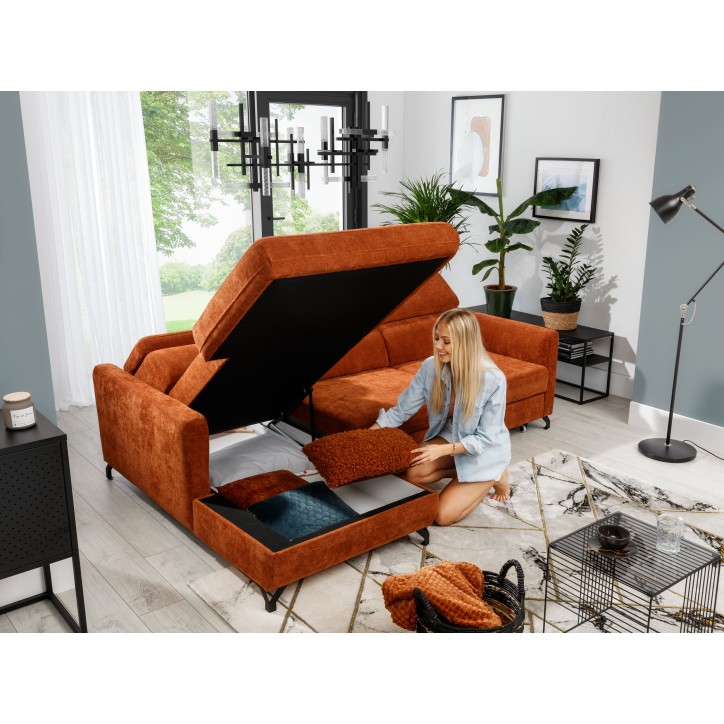 Divano angolare convertibile MAROZZO 245 x 170 cm