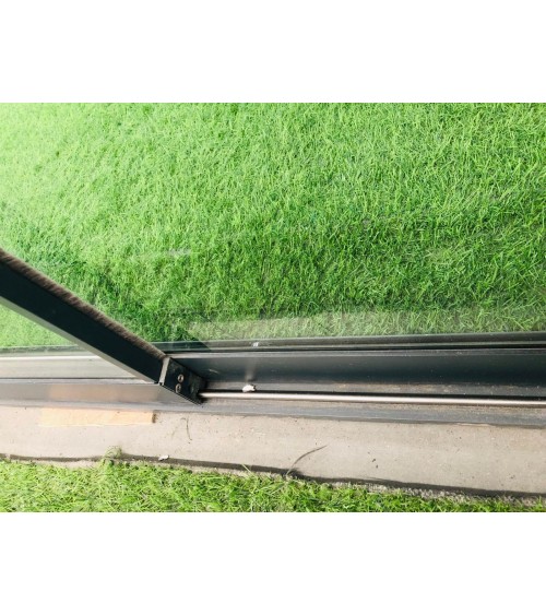 Pergola / Veranda Annie Blanc 3x3m- en verre et en aluminium