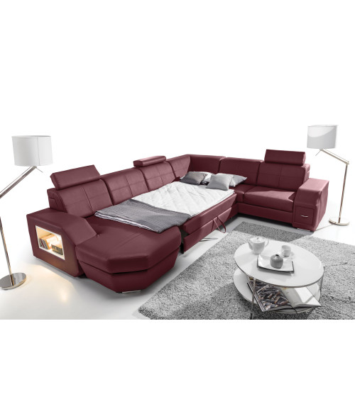 Sofá de canto conversível NAPOLI 350 x 276 cm em várias cores