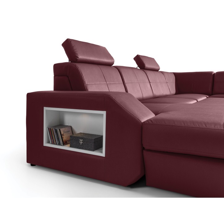 Divano angolare convertibile NAPOLI 350 x 276 cm in più colori