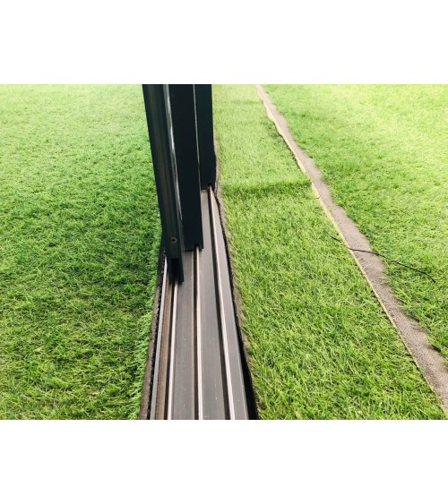 Pergola / Veranda Annie Blanc 3x3m- en verre et en aluminium