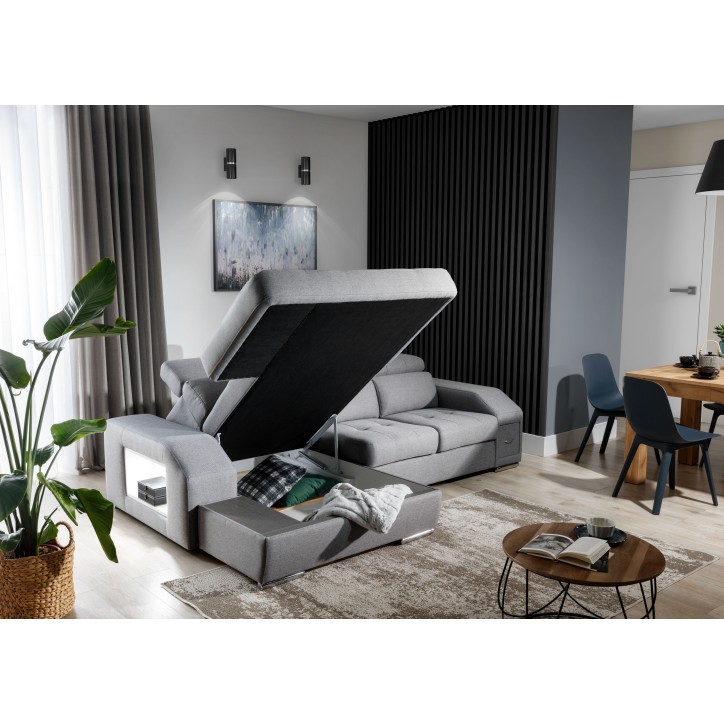 Canapé d'angle convertible TULON 275 x 173 cm