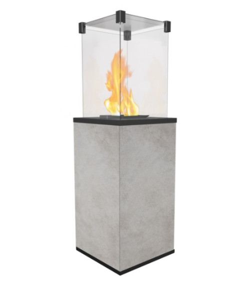 Chimenea de bioetanol DELTA esquina izquierda 120 cm