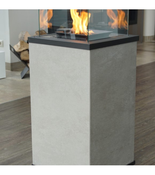 Estufa de Gas Exterior Patio Mini acero control manual 8,2 kW - GRIS