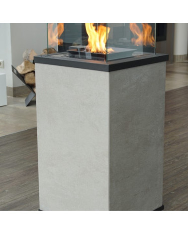 Estufa de Gas Exterior Patio Mini acero control manual 8,2 kW - GRIS