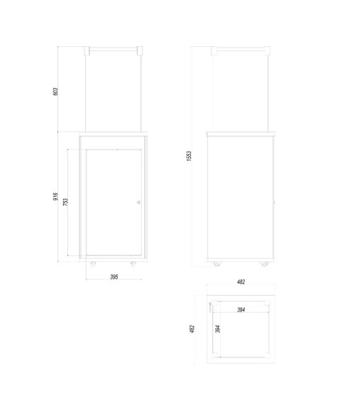 Bioetanolitakka DELTA vasen kulma 120 cm