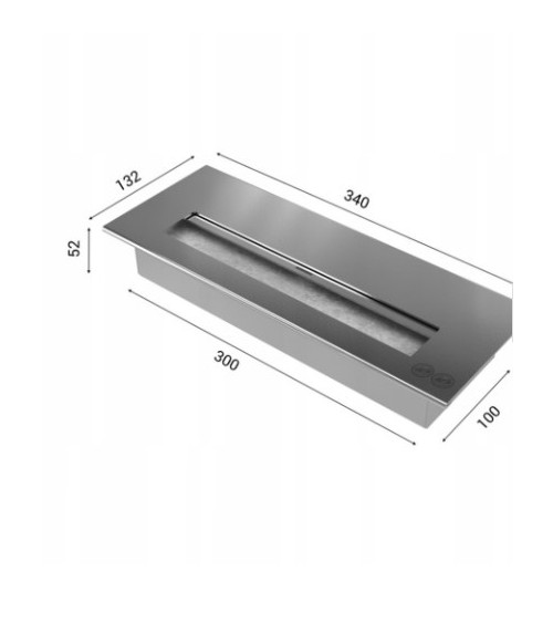 copy of Cheminée bio-éthanol delta d'angle gauche 120 cm