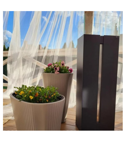 Estufa Bioetanol Exterior Portátil independiente ROMEO TÜV negro