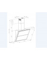 Cappa aspirante a parete PURE STYLE da 90 cm