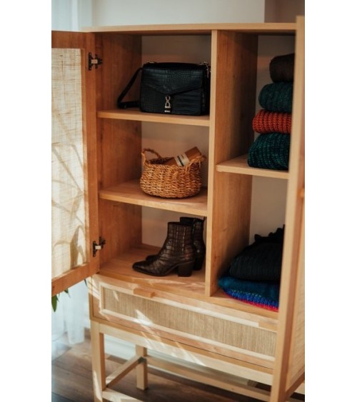 Armoire de rangement polyvalente MINIME 100 cm bois