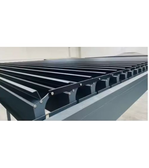 Pergola Patrice motorisée - 4x4m en aluminium avec 2 stores