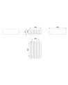 copy of bio-ethanol haard DELTA hoek links 120 cm