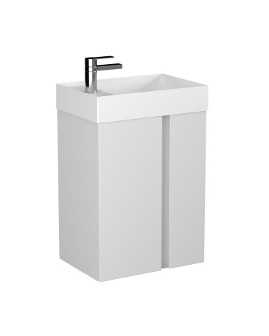 UNIQ badkamermeubel + spiegel + wastafel 49 x 34,5 x 63 cm in diverse kleuren