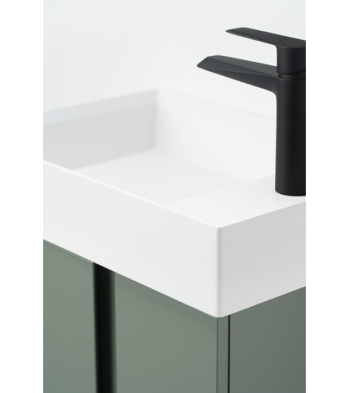 UNIQ badkamermeubel + spiegel + wastafel 49 x 34,5 x 63 cm in diverse kleuren