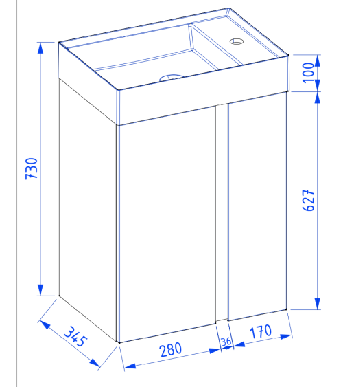 copy of Ensemble salle de bain, meuble+colonne+miroir+vasque STEEL noir frêne, en plusieurs dimensions