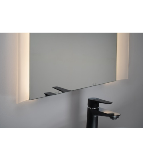 copy of Ensemble salle de bain, meuble+colonne+miroir+vasque STEEL noir frêne, en plusieurs dimensions