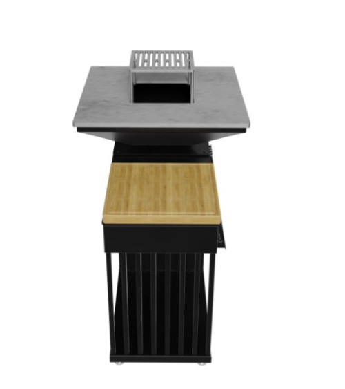 bio-ethanol haard DELTA hoek links 120 cm