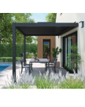 Pergola Anna motorisée 4x3m en aluminium avec 1 store