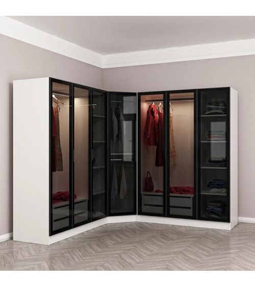 Canapé d'angle convertible ZADEN 218x130 cm en plusieurs couleurs