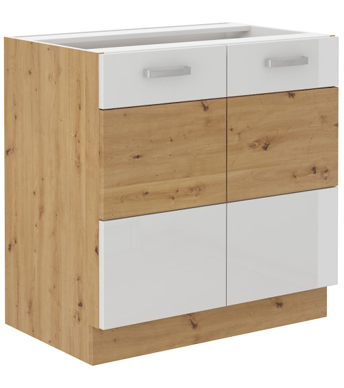 Ensemble cuisine ARTISAN blanc brillant/chêne artisan 250 cm