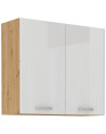 Set cucina ARTISAN bianco lucido/rovere 250 cm