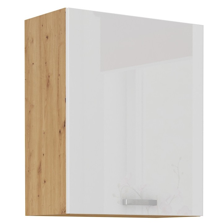 Conjunto móveis de cozinha ARTISAN branco brilhante/carvalho artesanal 250 cm