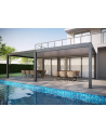 Pergola Patrice II - 8x3m en aluminium avec 2 stores