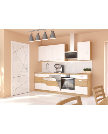 Ensemble Cuisine NINA PREMIUM LINE vert 300 cm