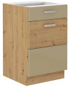 Ensemble cuisine ARTISAN cappuccino brillant/chêne artisan 250 cm