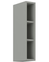 Conjunto muebles de cocina de esquina BIANCA blanco brillante/gris platino