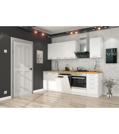 Ensemble Cuisine NINA PREMIUM LINE vert 300 cm